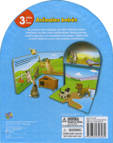 Mini Divertilibros: Animales Bebes, de Clayton, Laurel. Editorial Phidal, tapa dura en español, 2020