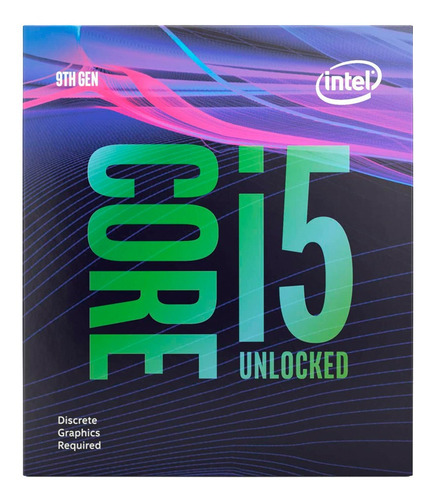 Procesador gamer Intel Core i5-9600K BX80684I59600K de 6 núcleos y 4.6GHz de frecuencia con gráfica integrada