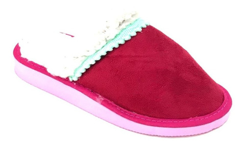 Pantufla De Mujer Con Piel (guides Pompon)