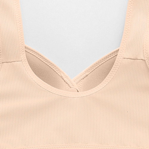 Ropa Interior Cómoda Y Suave De Color Liso Con Botón Frontal