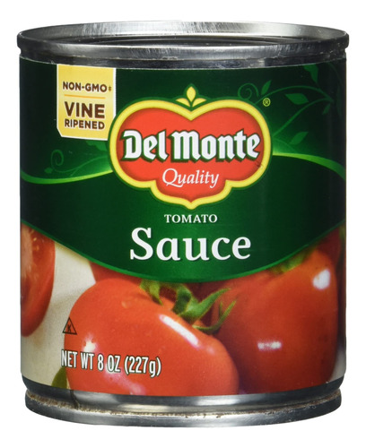 Del Monte Salsa De Tomate Enlatada, 8 Onzas (paquete De 24)