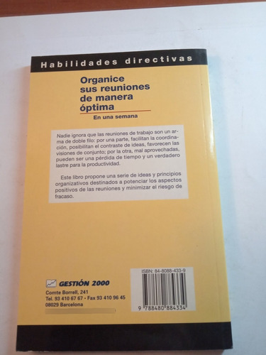 Organice Reuniones Manera Optima (Usado)
