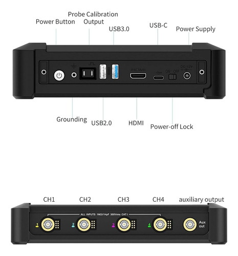 Osciloscópio Digital Automotivo Touch 100mhz 4ch Micsig