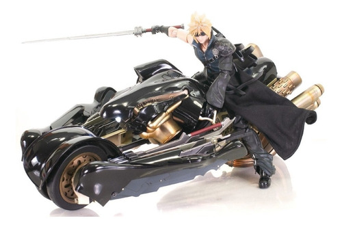 Play Arts Kai Cloud Strife Y Fenrir Final Fantasy V I I (Usado)