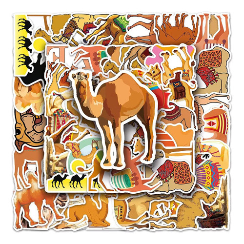 Camel Pegatinas 50pcs Camel Impermeable Vinyl Decals Bwybg