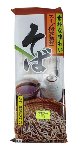 Macarrão Soba Japonês Com Tempero Sunaoshi 230g