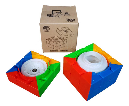 Cofre Secreto Cubo Rubik 3x3 Yuxin Box Negro - Stickerless