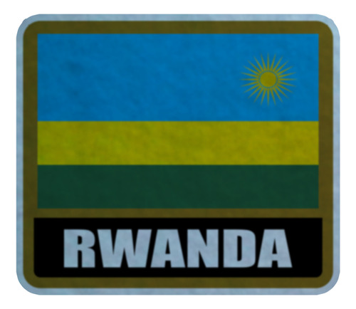 Parche Felpa Para Coser 20cm Bandera Rwanda Rwanda-01 Rwanda-01
