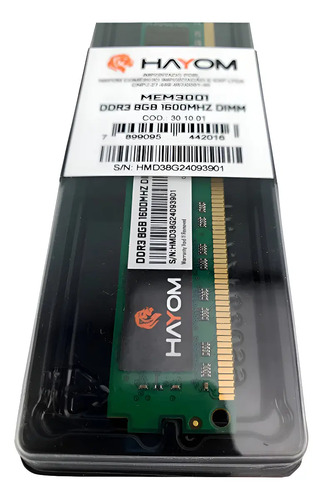 Memoria Ram 8gb - Ddr3 - 1600mhz - Mem3001