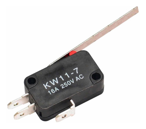 (12 Peças) Chave Micro Switch Kw11-7-3 16a C/ Haste 60mm