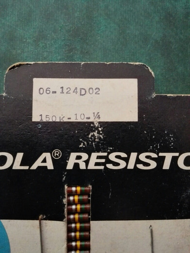 Resistencia Motorola 150 K, 10 1/4 [138]  (combo De 2 Unid.)