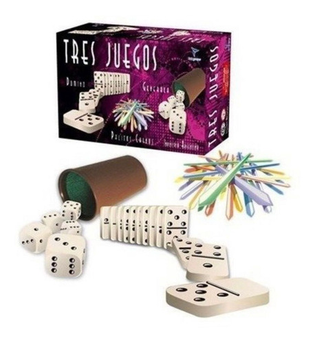 Juego De Mesa Tres Juegos Totogames 2032 Domino Generala