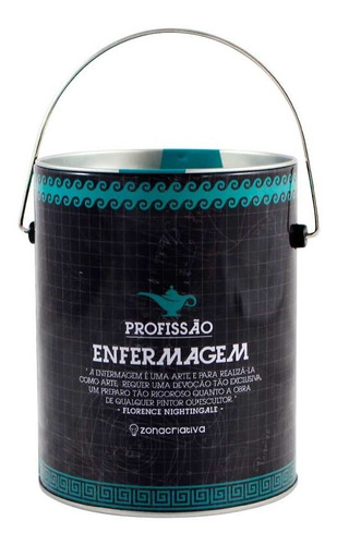 Imagem 3 de 3 de Caneca 300ml Na Lata Profissões Enfermagem - Zona Criativa