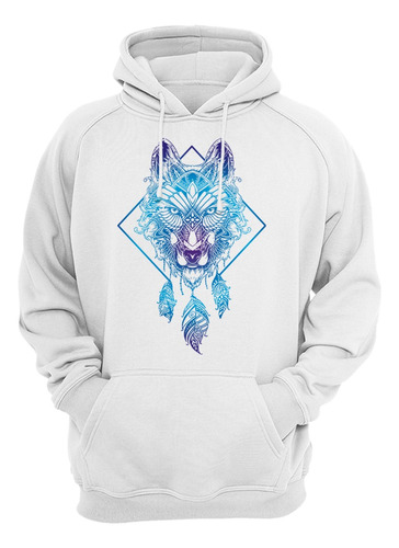 Sudadera Lobo Atrapasueños Creativa Regalo Divertida Mod.061