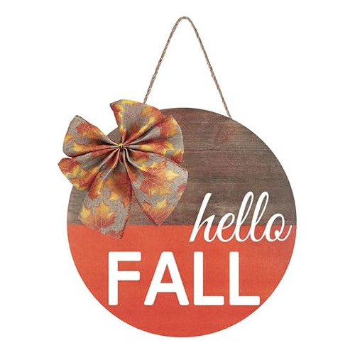 Hello Fall Door Decor, Thanksgiving Welcome Wood Sign, ...