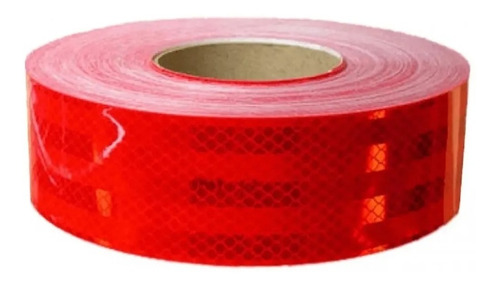 Cinta Reflectiva Roja X Rollo Ancho 7,5 Cm