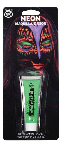 Maquillaje En Tubo Color Neón Verde Disfraces De Halloween