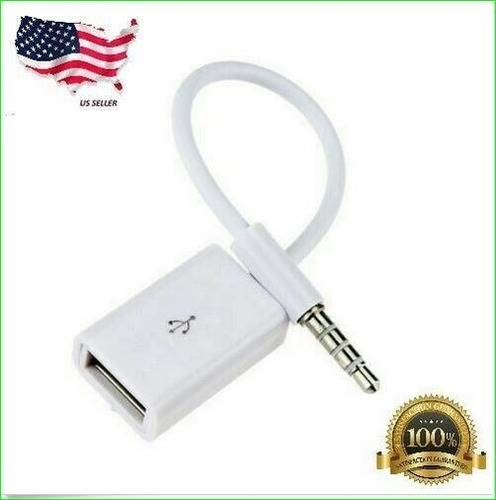 Enchufe De Audio Stereo  Macho 3.5mm  A Usb 2.0 Hembra 