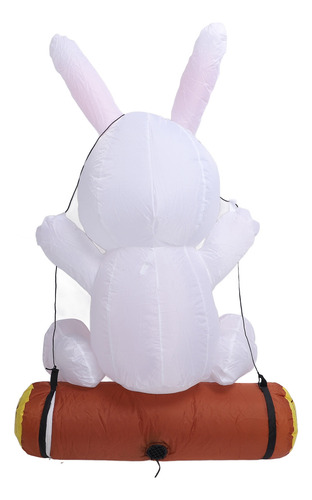 Decoración Inflable Con Diseño De Conejo De Pascua, Led, 3,9