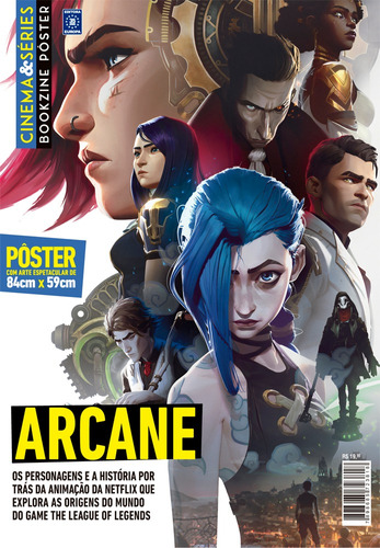 Superpôster Cinema e Séries - League of Legends: Arcane, de a Europa. Editora Europa Ltda., capa mole em português, 2021