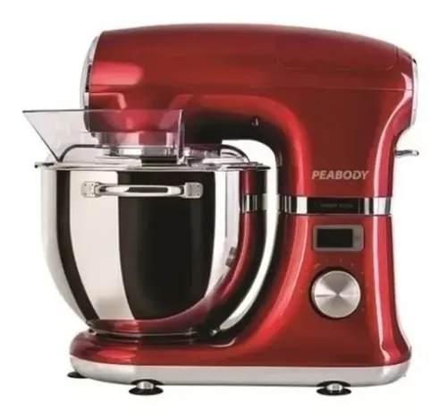 Batidora Planetaria Peabody Bm102 1000w 4lt 6vel Color Rojo