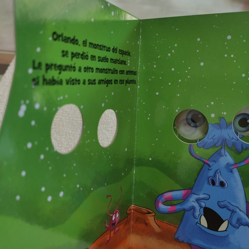Libro Infantil ¡hay Un Monstruo En El Espacio! Ojos Animados