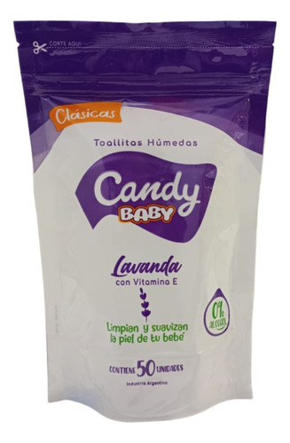 Toallitas Húmedas Lavanda Clásica Hipoalergénica X 50 Uni