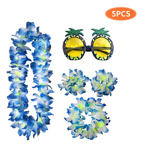 2 Conjunto De Traje De Collar Hawaiano Tropical, Ropa De