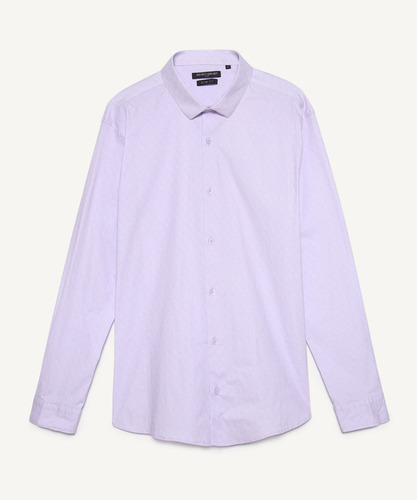 Camisa Hombre Seven M/l Morado Algodón 45011812-4958