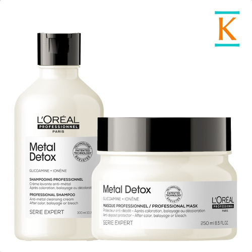 Kit L'oréal Professionnel Metal Detox Shampoo + Máscara 