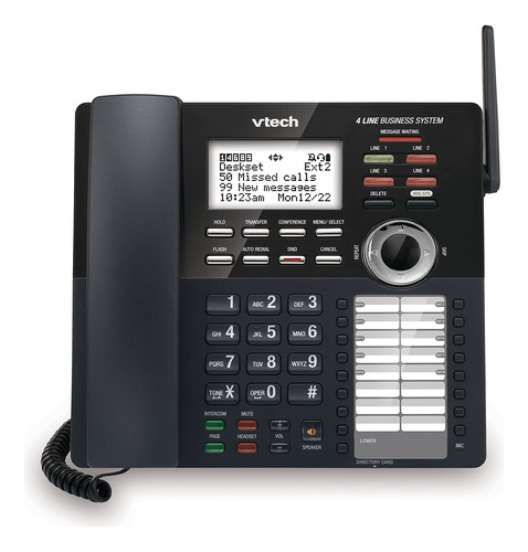Vtech Am18247 Extensión Mesa Teléfono Inalámbrico 4l Am18247
