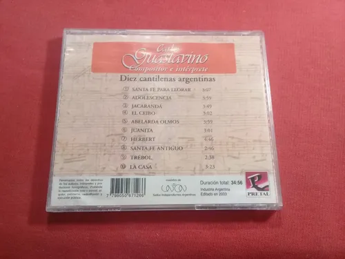Carlos Guastavino / Compositor E Interprete 10 Cant/ Arg B22 (Usado)