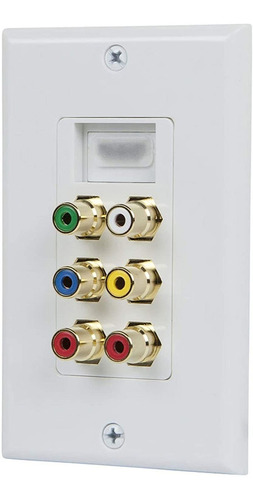 Monoprice 12100 Empotrada Hdmi Wall Plate 1 - Banado En Oro