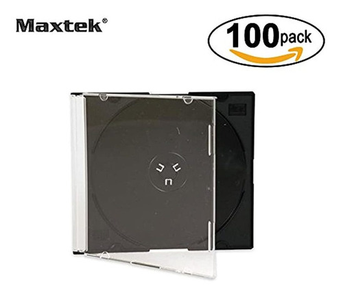 Maxtek Ultra Thin Delgado De 52 Mm Caja De Joya Cd Con Paque