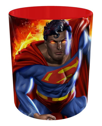 Mugs Superman Fire Pocillo Serie Geeks