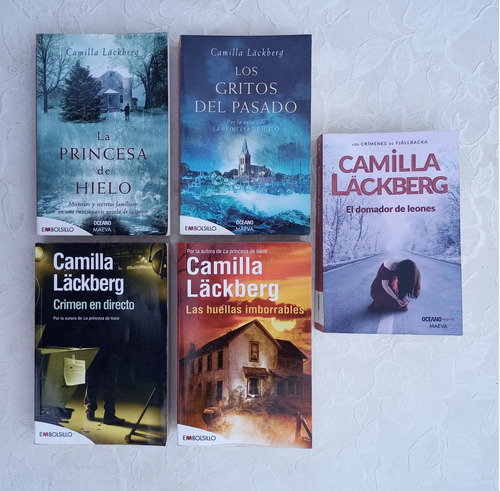 Camilla Lackberg Lote 5 Libros Importados España Mb Belgrano