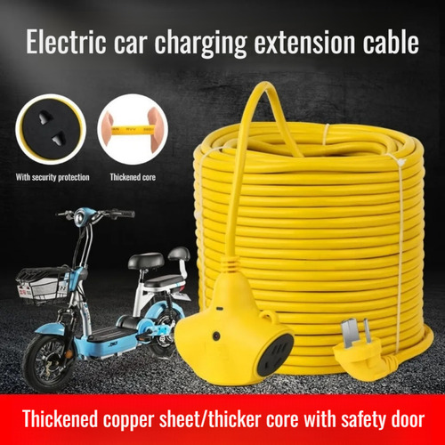 Cable De Extensión De Alimentación Para Fregar, Enchufe, Lín