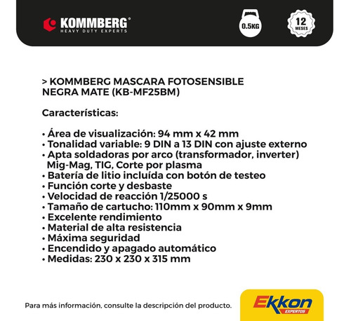 Imagen 5 de 10 de Soldadora Inverter 120 Amp Upper Máscara Soporte Electrodos