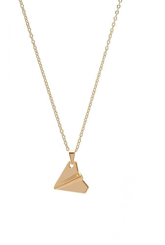 Colar Avião De Papel Harry - One Direction 1d Directioners Cor Dourado