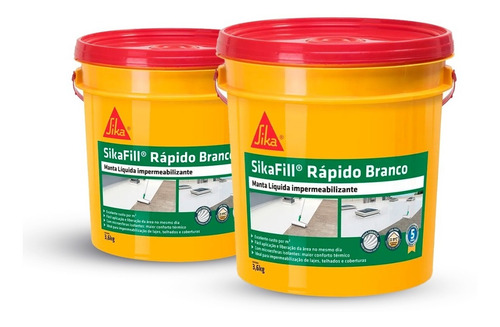 Manta Liquida Emborrachada Sikafill Rápido Sika 3,6kg