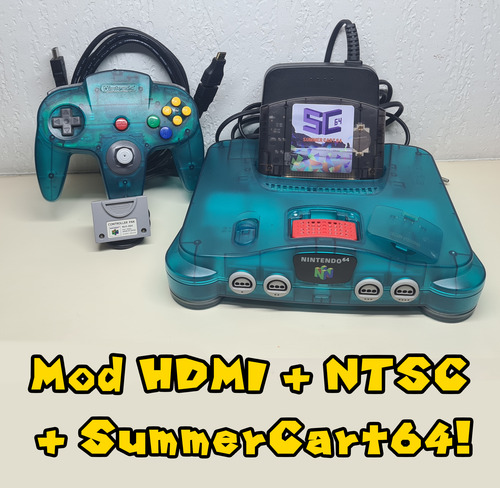 Nintendo 64 Hdmi Mod Anis + Summercart + Expansion Pak /l3/ Anis (Usado)