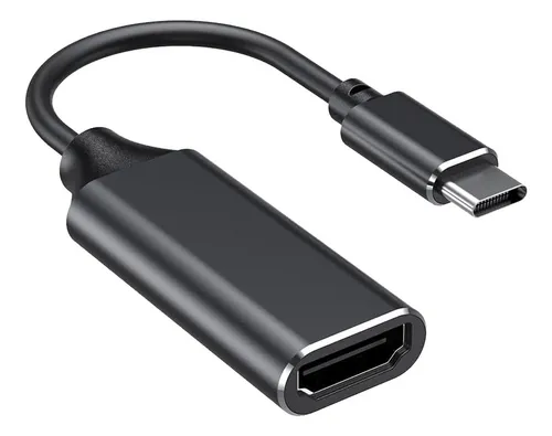 Convertidor De Cable Adaptador Usb c 3.1 A Hdmi Tipo C Color Negro