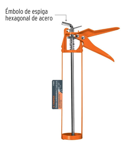Imagen 2 de 10 de Pistola Calafateadora Para Aplicar Cartuchos Silicona