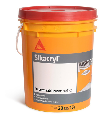 Sikacryl Impermeabilizante Liquida 20 Kgs. Colores Tyt