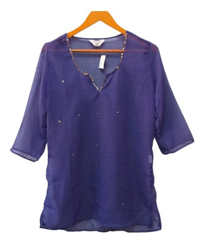 Blusa Dama Violeta Nueva Con Etiqueta,  Cataleya 