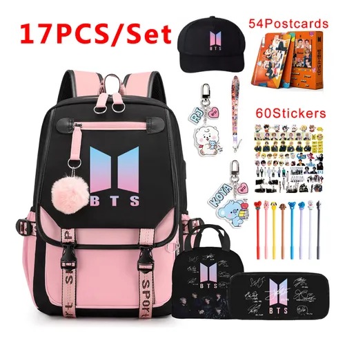 Mochila escolar bts feminina cheap