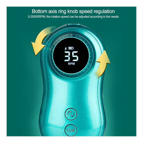 Taladro De Uñas 35000rpm Eléctrico Portátil Recargable