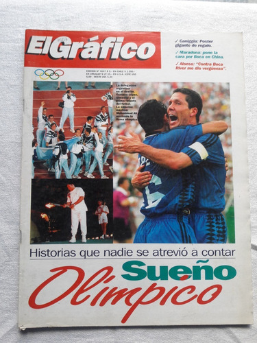 El Gráfico N° 4007 Año 1996 Poster Caniggia