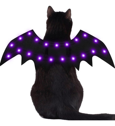 Disfraz De Halloween Iluminado Para Gato Y Perro, 20 Luces L