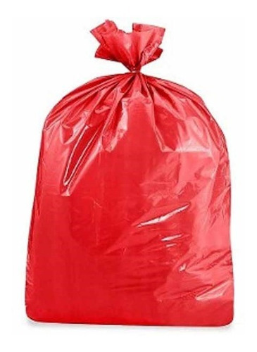Bolsa Roja P/sanatorio 82 X 110 Cm I 120 Mic. I 10 Unidades Rojo